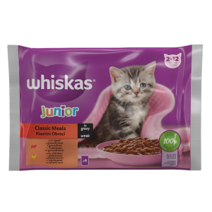 WHISKAS JUNIOR CAT - CHICKEN 4 x 85g