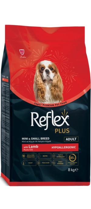 Reflex Plus Mini & Small Breed Adult Dog Food with Lamb 8kg