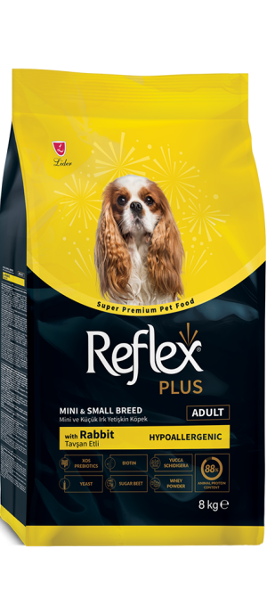 REFLEX PLUS MINI SMALL BREED ADULT DOG – RABBIT 8kg