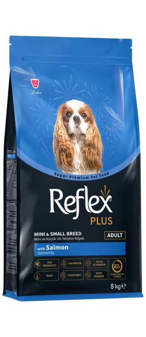 REFLEX PLUS MINI & SMALL BREED ADULT DOG – SALMON 8kg