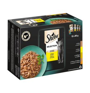 SHEBA CAT POUCHES - POULTRY 4 x 85g